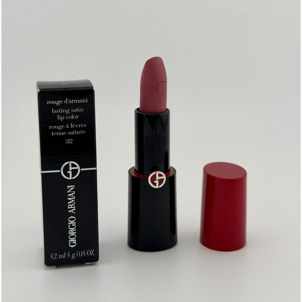 Giorgio Armani Rouge d'Armani Lasting Satin Lip Colour - 512 PASTEL GLOW  NEW 4g